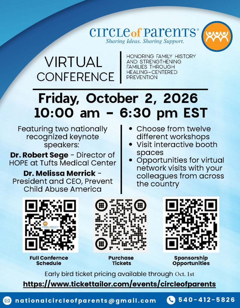 Circle of Parents 2026 Virtual Conference